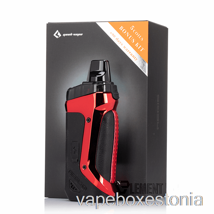 Vape Box Estonia Geek Vape Aegis Boost 40w Pod Mod Kit Le Bonus Kit - Red